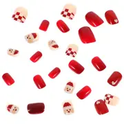 24 Pcs fall press on nails DIY Nail Decoration Coffin Press on Nails