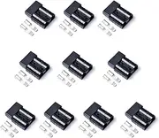 10 Pack 50 Amp Anderson Style Plug Connectors 6-8 Gauge Battery Quick Connector, Jumper Cable Plug Connect/Disconnect for Recovery Winch, Towing Systems(Black)