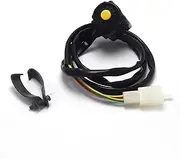 Ignition Barrel Key Switch Universal ATV Motorcycle Dual Sport Dirt Quad Start Horn Kill Off Stop Switch Button Motorbike Accessories Motor Ignition Key Switches(Yellow)