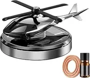 Helicopter Car Air-Fresheners Design, Solar Fragrance Freshener, Plane Scent Diffuser | Rotating Fan Top With Solar Power Feature Automobile Cabin Use, Fragrance Ornament for Truck Car Int