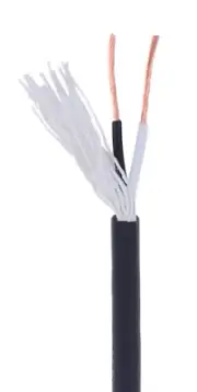 B&P Lamp Black PVC 2-wire Medium Duty Spooled Lamp Cord