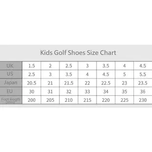 高爾夫球鞋 兒童運動鞋子男女童印花防水透氣球鞋 GSH126WORG (10折)