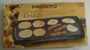 Presto 07030 Electric Griddle Cool Touch,10-1/2" x 20-1/2",150 Watts, NEW IN BOX