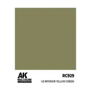 Paint - Real Color, Dropper Bottles AK-Interactive US Interior Yellow Gre New