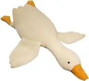 NatureMan 33.4inch Goose Stuffed Animal Pillow White Swan Throw Plush Pillow Super Soft Sleeping Pillow Cute Goose Plush Toy for Every Age