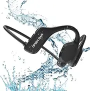 XIMAND Bone Conduction Headphones IP68 Swimming Waterproof Dustproof Sweatproof MP3 Player Headset Underwater Music Player 8GB Memory, Open-Ear Wireless Bluetooth 5.3 with Mic for Running, Cycling