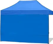 [ABCCANOPY] Instant Canopy SunWall 10x15 FT, 1 Pack Sidewall Only, No Frame or Top, Blue