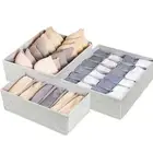 Underwear Drawer Organizers Bins Foldable Fabric Closet Divider Socks Storage