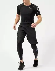 2XU Men's Accelerate Compression Running Tights MA4476B Sports Training Gym