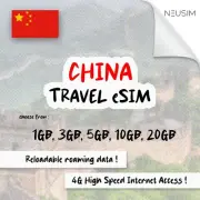 NeuSIM China eSIM 5-20GB Data | Same Day DELIVERY!