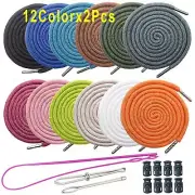 24 Pcs Drawstring Cords Replacement with Easy Threaders for Coats Jackets Shorts