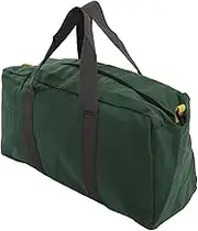 18in 20in Hand Tool Bag, Heavy Duty Waterproof Canvas Tool Tote, Large Capacity Wide Mouth Portable Bag for Carpentry Electrician, with Easy Access and End Pockets (45.7cm/18in)