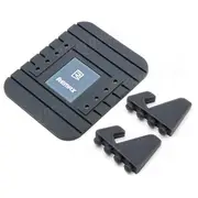 Non-Slip Soft Silicone Car Pad Desktop Mount Stand Charger Holder For iPhone Samsung GPS BLACK COLOR
