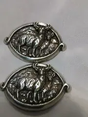 Deer Lot of 2 Conchos with Screws Hunting