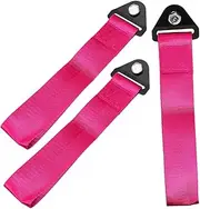iplusmile 3pcs Modified Tow Rope Vehicle Tow Hook Front Bumper Tow Strap Bumper Tow Hook Car Ring Hook Trailer Tow Rope Tow Rope for Truck Car Accessories Trailer Towing Hook Purple Nylon