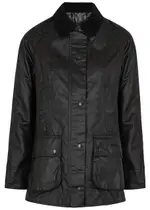 Barbour Beadnell Black Waxed Cotton Jacket - 18 (UK 18 / Xxl) 18 (UK 18 / XXL)
