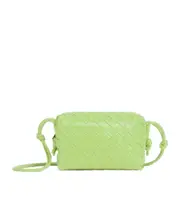 Mini Loop leather camera bag One size Green