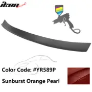 Fits 16-21 Honda Civic X Type R Rear Add-on Gurney Flap Painted #YR589P Orange (for: Honda Civic)