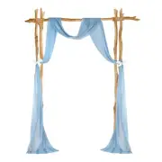 Wedding Arch Draping Fabric, 4 Panels 20 FT Backdrop Curtains, Light Blue