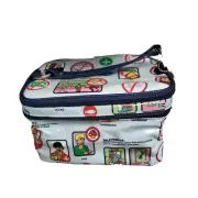 Loop NWT travel train Makeup case Kitchy airline phrases storage train