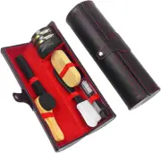 Shoe Polishing Tools Set,10 Pcs Set Leather Shoe Polish Kit,Shoe Shine Care Kits