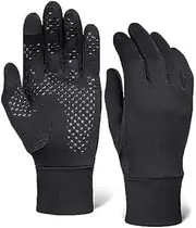 [OutdoorEssentials] Touchscreen Running Sports Gloves - Midweight Thermal Glove Liners - Fits Men & Women