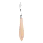 No.1 Painting Palette Knife Stainless Steel Pointy Spatula Beech Wood Handle