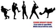 Baseball Players JDM Funny Vinyl Decal Sticker Car Window Bumper Wall laptop 7"