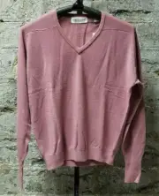 La Mode Du Golf Cashmerlon V-neck Sweater Mens NWT Magenta sz XL In Original Bag