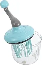 HEALEEP Manual Egg Beater Ergonomic Hand Crank Mixer for Whipping Cream Egg Whites Speed Handheld Baking Tool Lightweight Kitchen Essential for Home Bakers