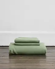 Pistachio 100% French Flax Linen Duvet Cover Set