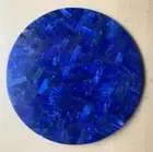 21"x21" Round Marble Side Table Top Lapis Lazuli Stone Overlay Restaurant Table