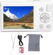 8k Digital Camera, HD 68mp Vlogging Camera with 2.7in Screen Compact Travel Camera with 16x Digital Zoom Kids Cameras for Timer Shoot and Video Recording(White)