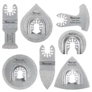 7Pcs Oscillating Blade Universal Multi Tool Saw Blade for Grit Grout Removal