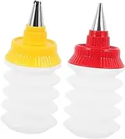 Cabilock Cookie Decorating Piping Bottle Icing Piping Bottle Baking Supply 2 Pack Random Color