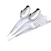 1Set Stainless Steel Rainbow Flatware Big Size Long Handle Serving Spoon/Fork/Colander Salad Set Kitchen Utensils