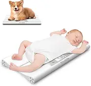 EILISON Baby Scale with Height Measuring - Digital Weight Scale for Infants, Toddlers & Pets - 0.1-44 lbs, Tare Function, Hold Feature, Accurate Baby Weighing Scale for Growth Tracking (White)