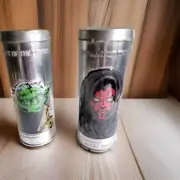 Burger King 2005 Star Wars Tin Watch Set of 2 Yoda Darth Count Nooku