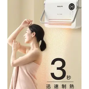 【Philips 飛利浦】壁掛暖風機/陶磁電暖器-可遙控(AHR3124FX)