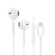 USB Type C Wired Headphones MIC Microphone Earphones For iPhone 15 16 iPad Au