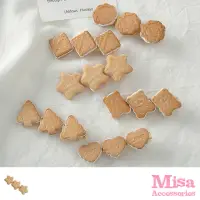 在飛比找momo購物網優惠-【MISA】小餅乾髮夾/甜美可愛奶油小餅乾造型髮夾(6款任選
