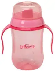 2 x Dr Brown's Pink Trainer Cup Hard Spout 270ml