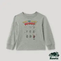在飛比找momo購物網優惠-【Roots】Roots小童-佳節海狸系列 海狸漫畫長袖T恤