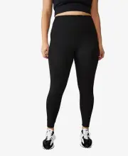 $30 Trendy Plus Size Active Highwaist Core Full Length Tight Pants Black Size
