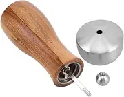 TIDTALEO Wooden Pepper Grinder with Ceramic Core Manual Mill for Kitchen Elegant Natural Design for Coarse to Fine Grinding of Spices