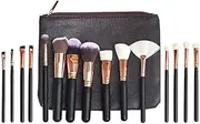 Soft 15Pcs Pro Face Powder Makeup Brushes Set Eyeshader Blending Highlight Tools