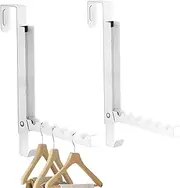 Door Clothes Airer - Over the Door Clothes Airer Over the Door | 2 x Foldable Metal Clothes Airer Sturdy Clothes Airer for Drying Towels, Bras and Clothes Over