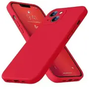 Compatible with iPhone 13 Case 6.1 inch Premium Liquid iPhone 13 6.1inch Red