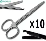10 Pcs Littauer Spencer Stitch Scissors 3.5" Blunt Surgical Suture Instruments