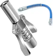 12000 PSI Grease Gun Coupler Quick Release Dual Handle Grease Gun Tip 40Cm Hose